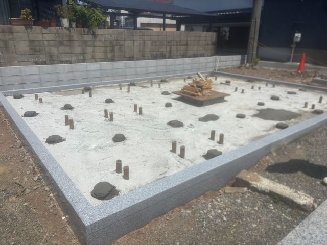 桑名市佛眼院　永代供養墓工事　㉘外柵設置工事